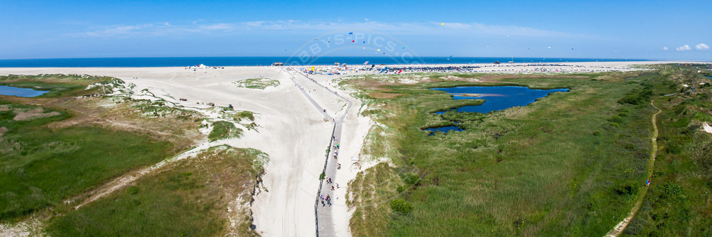Drachenfestival von oben | Ordinger Strand aus der Luft