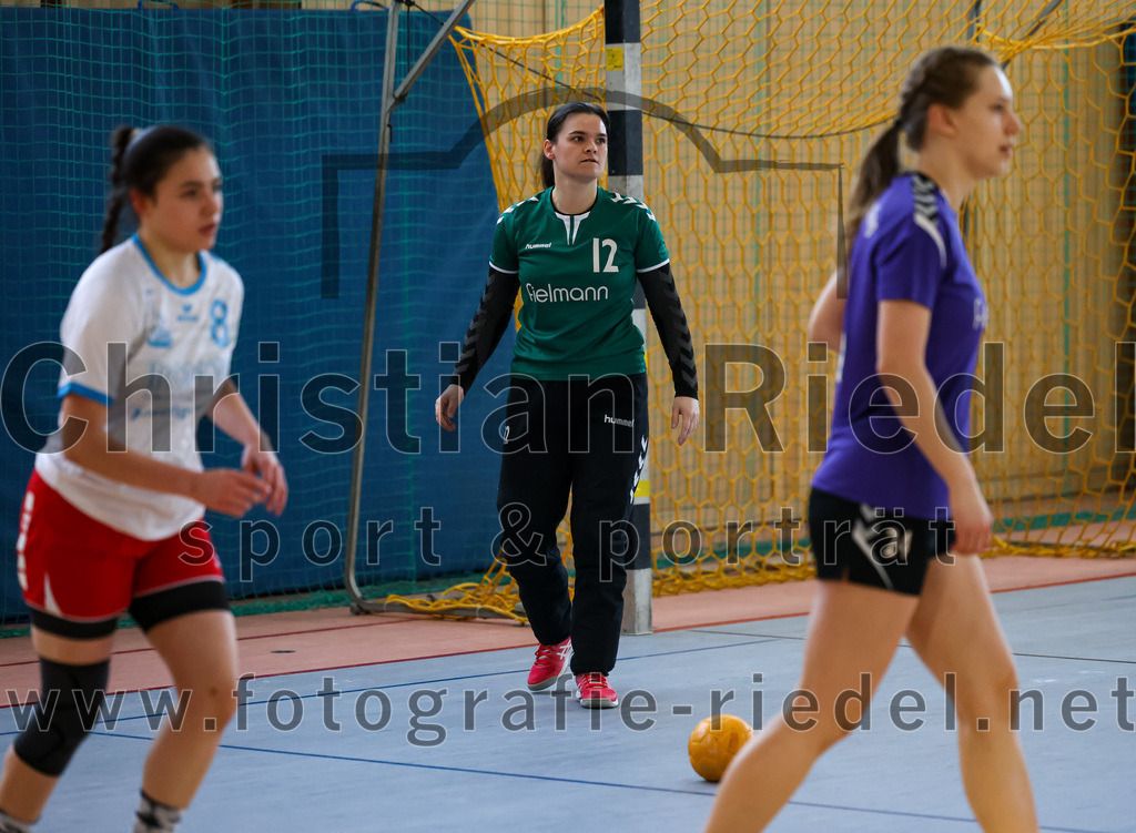 2023-03-18_030_SpVgg_Altenerding_II_gegen_HSG_Freising-Neufahrn_II | Erding, Deutschland, 18.03.2023:
Handball, Bezirksliga Frauen Altbayern 2022 / 2023, 14. Spieltag, SpVgg Altenerding II gegen HSG Freising-Neufahrn II, Endergebnis: 25:27

Eduarta Krasnigi (HSG Freising-Neufahrn, #8), Torfrau Anna-Lena Schmitt (SpVgg Altenerding, #12), Sophie Lößl (SpVgg Altenerding, #24)

Foto: Christian Riedel / fotografie-riedel.net