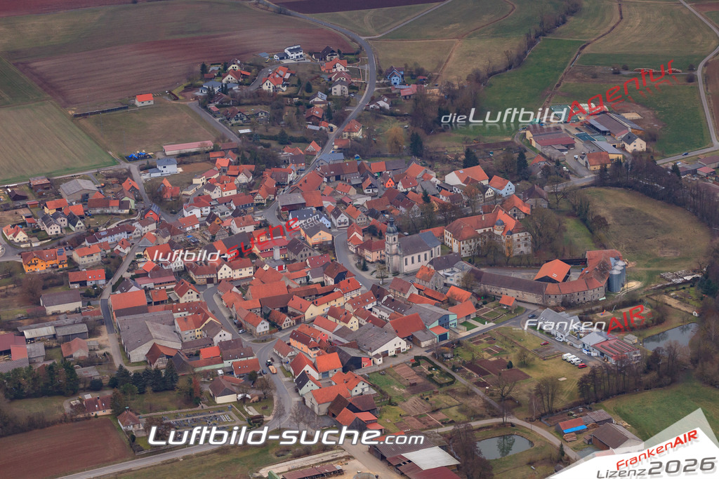 aktuelles Luftbild von  Bundorf - Luftaufnahme wurde 2018 von https://frankenair.de mittels Flugzeug (keine Drohne) erstellt.