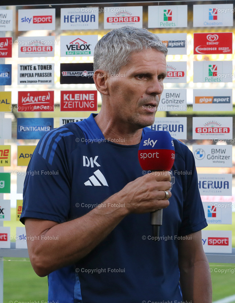 A_LUI_030824_03 | SPORT,FUSSBALL,ADMIRAL BUNDESLIGA RC PELLETS WAC-AUSTRIA KLAGENFURT 03.08.2024 IM BILD: DIDI KUEHBAUER (WAC) (A.KLAGENFURT) FOTO:FOTOLUI/MW