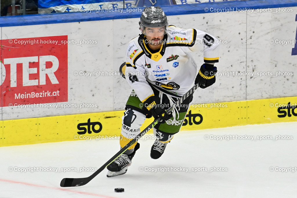 EC IDM Wärmepumpen VSV vs. HC Pustertal 8.10.2023 | #19 HANNOUN Dante HC Pustertal,  EC IDM Wärmepumpen VSV vs. HC Pustertal 8.10.2023, EC IDM Wärmepumpen VSV vs. HC Pustertal am 08.10.2023 in Villach (Stadthalle Villach), Austria, (Photo by Bernd Stefan)