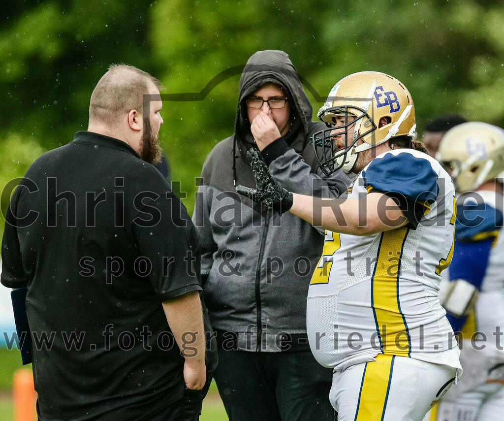 2022-05-29_123_Erding_Bulls_gegen_Nuernberg_Rams | Erding, Deutschland, 29.05.2022:
Fußball, Regionalliga 2022, 5. Spieltag, Erding Bulls gegen Nürnberg Rams, Endergebnis: 10:16

Alexander Stacke (Erding Bulls, #72)

Foto: Christian Riedel / fotografie-riedel.net