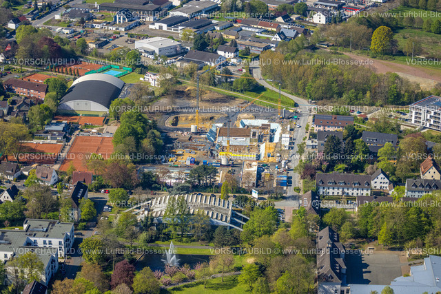 Kamen230406164 | Luftbild, Sesekebad Baustelle und Neubau Freibad, Am Schwimmbad, Kamen, Ruhrgebiet, Nordrhein-Westfalen, Deutschland
