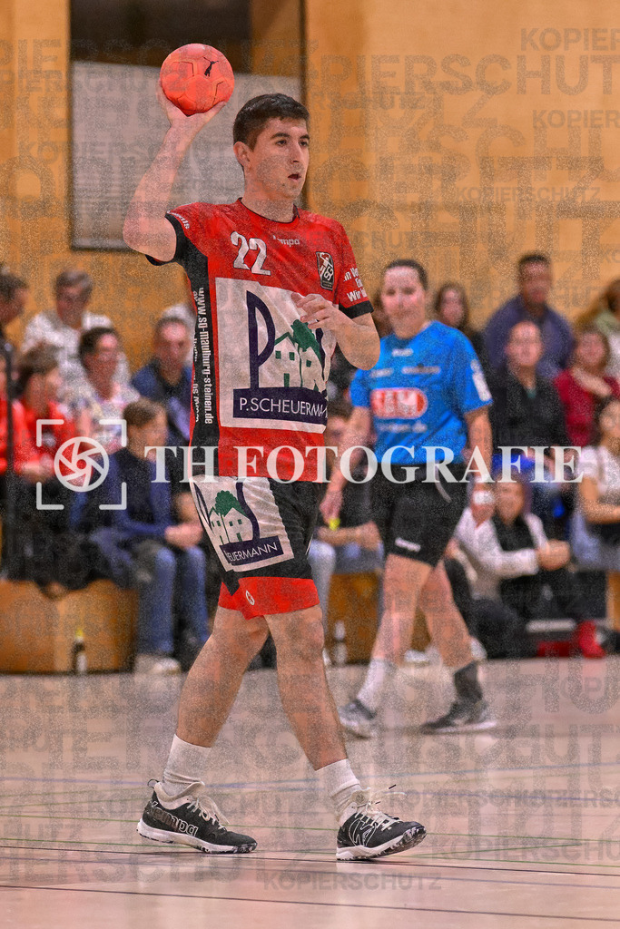 GER, SG Maulburg/Steinen - SG Allensbach/Dettingen, Handball, Landesliga Suedbaden, 2. Spieltag, Saison 2024/2025, 28.09.2024 | Niklas Ahrens (SG Maulburg/Steinen, #22)GER, SG Maulburg/Steinen - SG Allensbach/Dettingen, Handball, Landesliga Suedbaden, 2. Spieltag, Saison 2024/2025, 28.09.2024Foto: TH Fotografie/Thomas Hess