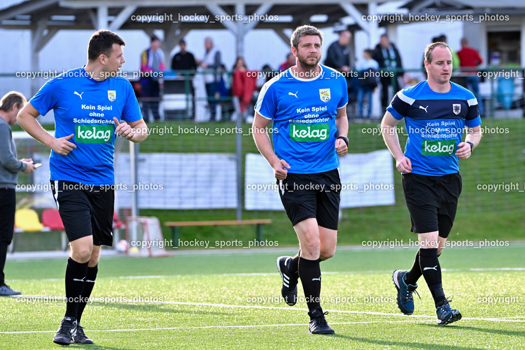 SV Spittal vs. VST Völkermarkt 5.4.2024 | Hrvacic Nedim Referee, Leitner Christof Referee, Floredo Christoph Referee, SV Spittal vs. VST Völkermarkt 5.4.2024, SV Spittal vs. VST Völkermarkt am 05.04.2024 in Spittal an der Drau (Goldeck Stadion), Austria, (Photo by Bernd Stefan)