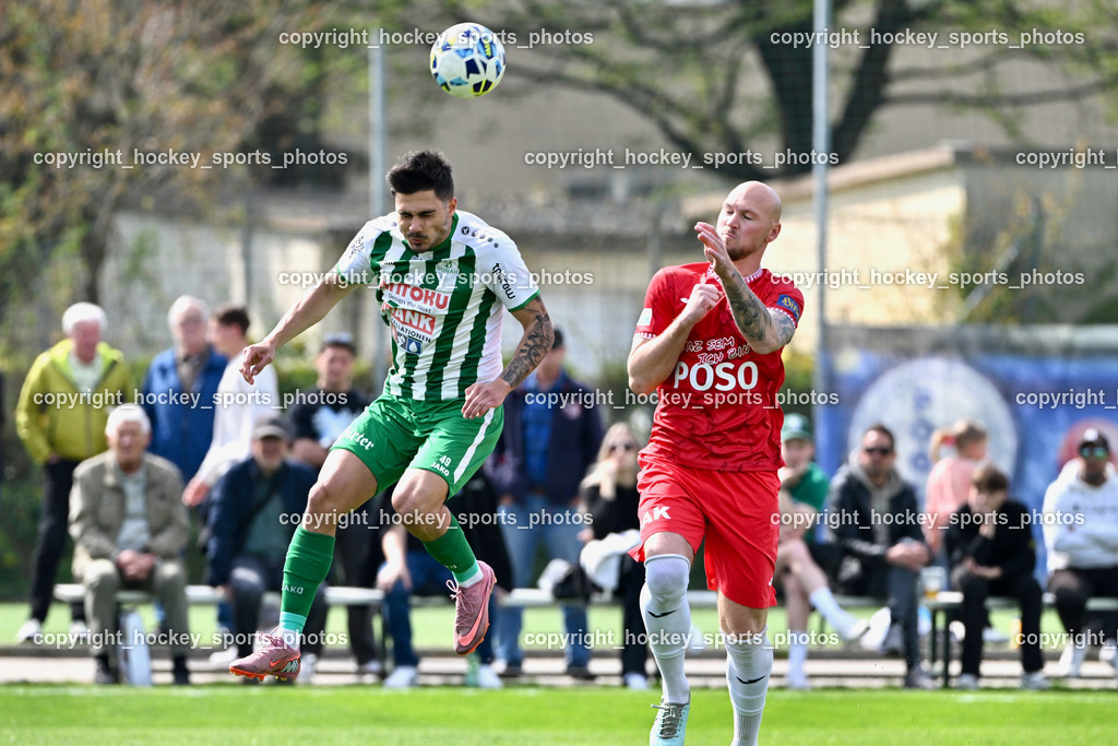SV Donau Klagenfurt vs. SAK | #49 Damjan Jovanovic SV Donau,  #21 Zan Benedicic SAK, SV Donau Klagenfurt vs. SAK, SV Donau Klagenfurt vs. SAK am 11.04.2026 in Klagenfurt (Sportplat Donau ), Austria, (Photo by Bernd Stefan)