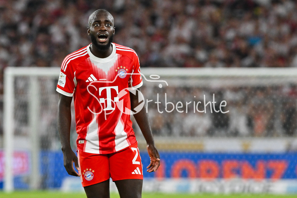 VfB Stuttgart - FC Bayern München | im Bild Dayot UPAMECANO (FC Bayern Muenchen 2) / Einzelfoto / Freisteller / Franz-Beckenbauer Supercup: VfB Stuttgart - FC Bayern München; MHP Arena am 16.08.2025