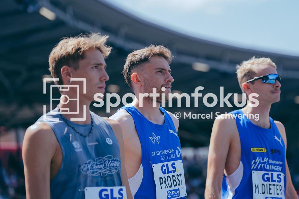 Deutsche Meisterschaften der Frauen und Männer 2026 | Marius Probst, TV Wattenscheid 01, 1500-Meter-Lauf, Halbfinale, Deutsche Meisterschaften der Frauen und Männer 2026, Lohrheidestadion Bochum-Wattenscheid, 25.07.2026. Foto: Marcel Schwering / sportimfokus - Realisiert mit Pictrs.com