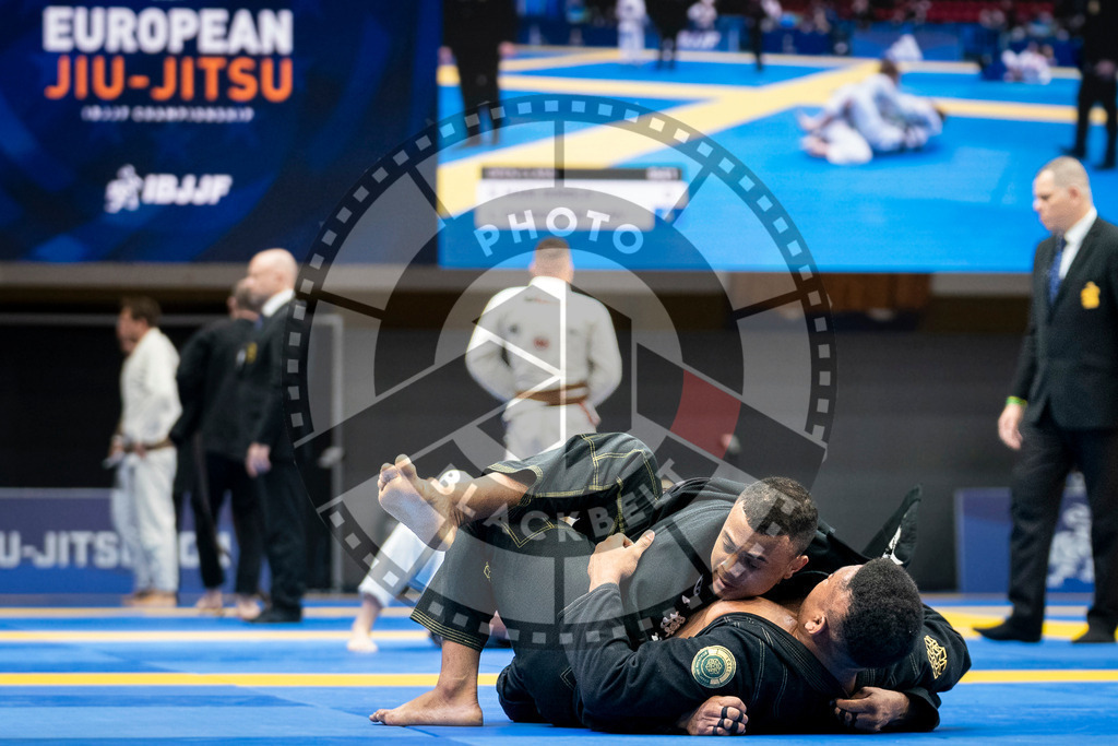 20240126PBB0098 | Fighters compete during the Brazilian Jiu-Jitsu European Championship of the IBJJF in Paris, France, on January 26, 2024.