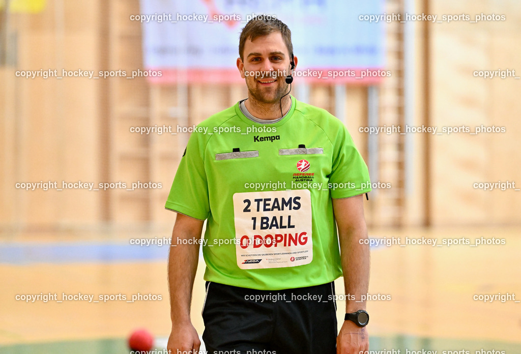 SC Ferlach vs. ALPLA HC Hard 2.3.2024 | KLJAJIC Anze Referee, SC Ferlach vs. ALPLA HC Hard 2.3.2024, SC Ferlach vs. ALPLA HC Hard am 02.03.2024 in Ferlach (Ballspielhalle Ferlach), Austria, (Photo by Bernd Stefan)