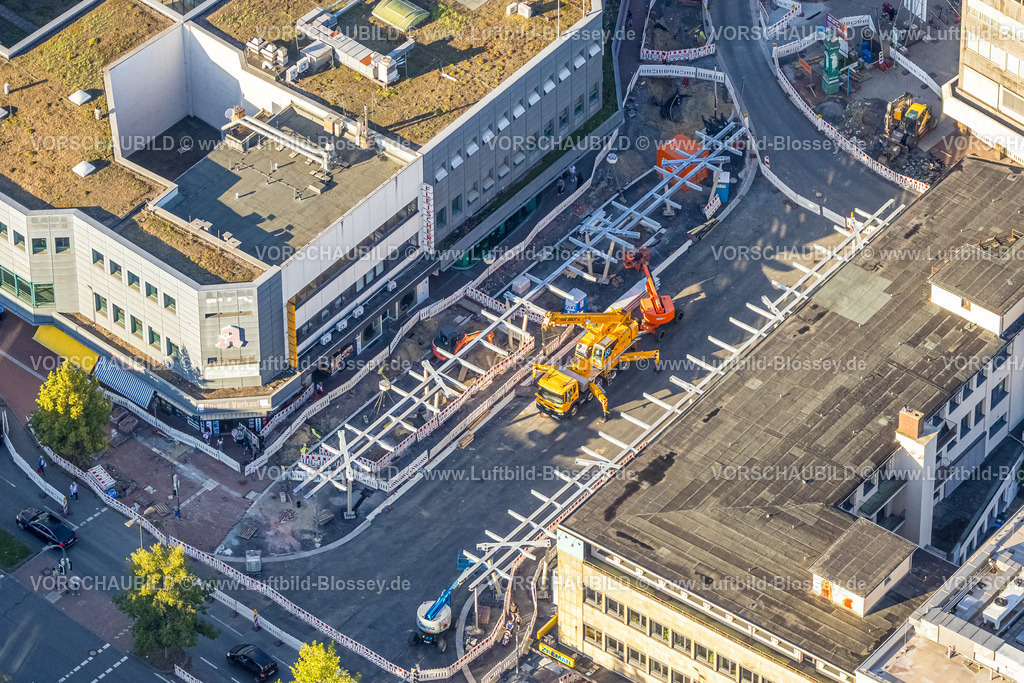 Hamm250904656-2 | Luftbild, Baustelle Westentor am City-Center, Bundesstraße 63 Westring, Mitte, Hamm, Ruhrgebiet, Nordrhein-Westfalen, Deutschland