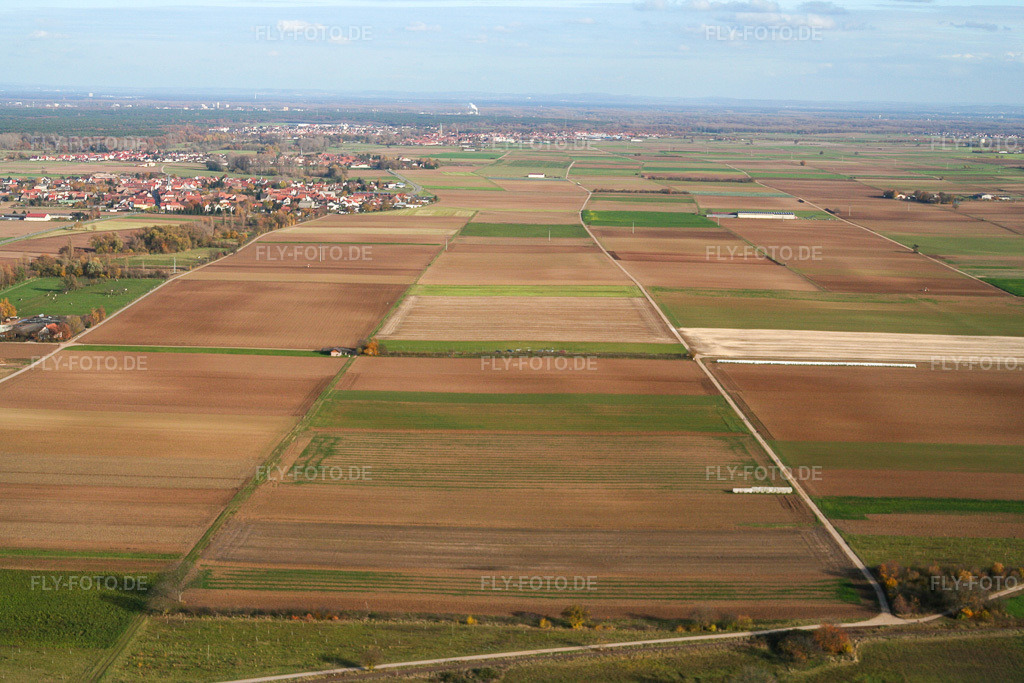 Luftbild: Modellflugplatz des FMC Offenbach eV in Offenbach an der Queich im Bundesland Rheinland-Pfalz in Deutschland. Foto: IMG_14527.jpg vom 08.11.2008 durch Werner Riehm/FLY-FOTO.de