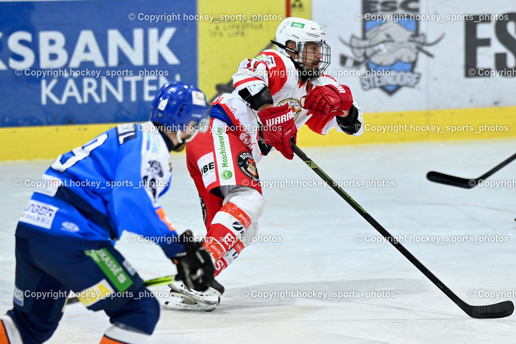 ESC Steindorf vs. ESV Ferlach  | #11 Toff Nico ESV Ferlach, ESC Steindorf vs. ESV Ferlach , ESC Steindorf vs. ESV Ferlach  am 15.02.2026 in Steindorf (Ossiachersee Halle), Austria, (Photo by Bernd Stefan)