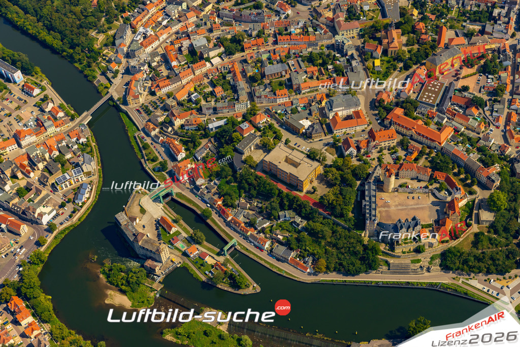 Fischergasse Bernburg Bild- Das Luftbild wurde 2025 vom UL-Flugzeug heraus erstellt ( keine Drohne bzw. Drohnenaufnahme ) - Hochauflösende Luftaufnahme -Nicht vergleichbar mit Google Maps oder Satelittenbilder- Die Geschenkidee !Mit Lizenz und Bildrechte bestellbar - CC