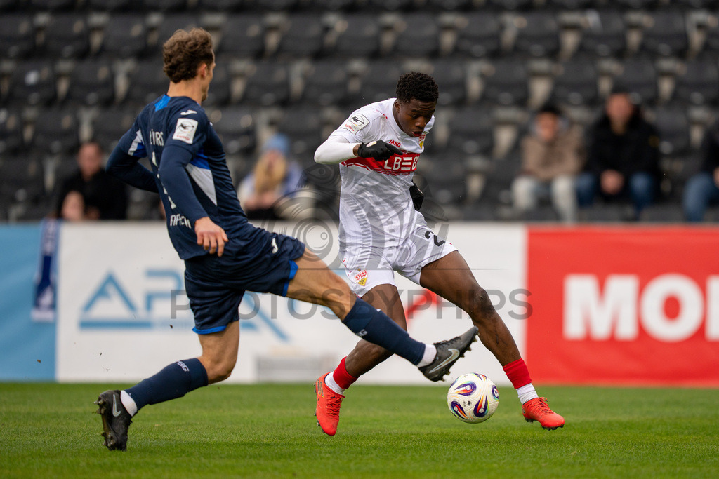 VfB Stuttgart II vs. TSG Hoffenheim II, Fussball, 3. Liga, 26. Spieltag, 15.03.2026 | Mansour Ouro-Tagba (VfB Stuttgart II, #27),VfB Stuttgart II vs. TSG Hoffenheim II, Fussball, 3. Liga, 26. Spieltag, 15.03.2026Foto: photosbyphips/Philip Ziegler