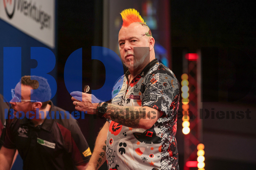  29.10.2023 - 
 | Sebastian Sendlak / Bochumer Nachrichtendienst (BOND) - PDC European Darts Championship: Viertelfinale {Persons shown} - Realisiert mit Pictrs.com