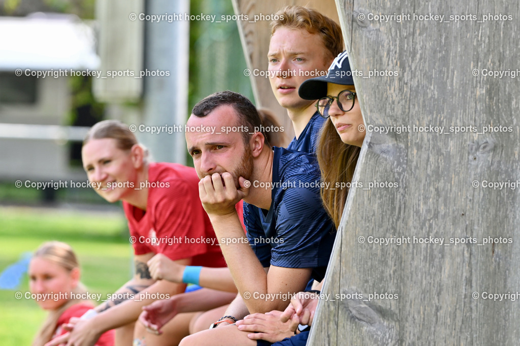 Carinthians Hornets vs. GAK 1902 Frauen | Headcoach GAK Jasmin Christine Pistotnik, Asisstentcoach GAK Oliver Rohlfing, Carinthians Hornets vs. GAK 1902 Frauen, Carinthians Hornets vs. GAK 1902 Frauen am 01.09.2024 in Sachsenburg (Sportplatz Sachsenburg), Austria, (Photo by Bernd Stefan)