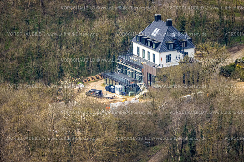 Emmerich230300453 | Luftbild, Baustelle Waldhotel Hochelten, Hochelten, Emmerich am Rhein, Niederrhein, Nordrhein-Westfalen, Deutschland