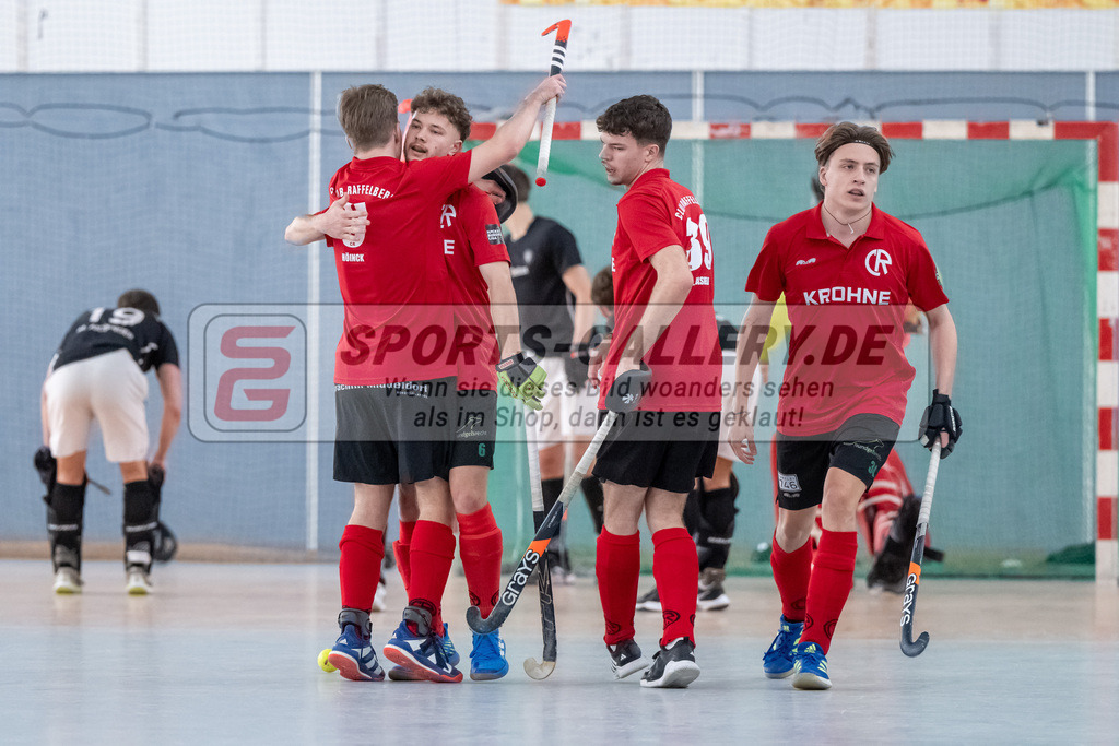 HK_20250202_102279 | 2. Bundesliga Halle Herren Club Raffelberg - Schwarz Weiss Köln am 2.2.2025 Halle am Raffelberg, Duisburg ,