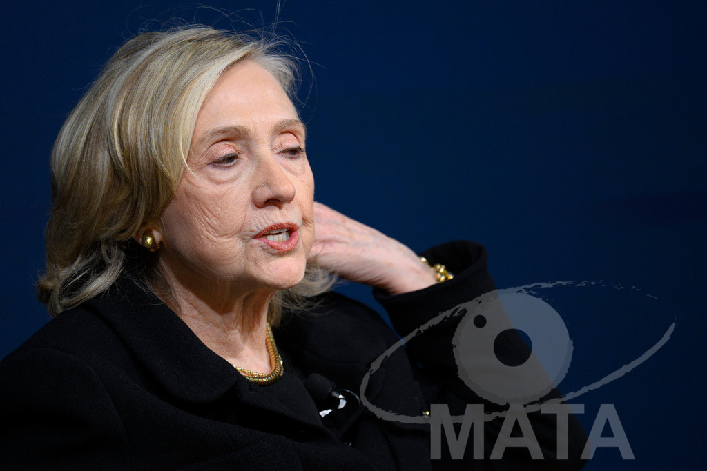 _DWA3986 | Die US-Politikerin Hillary Clinton auf der Veranstaltung Bridging Scholarship and Statecraft im Rahmen der Münchner Sicherheitskonferenz 2026. München, 13.02.2026 Bayern Deutschland  - Realisiert mit Pictrs.com