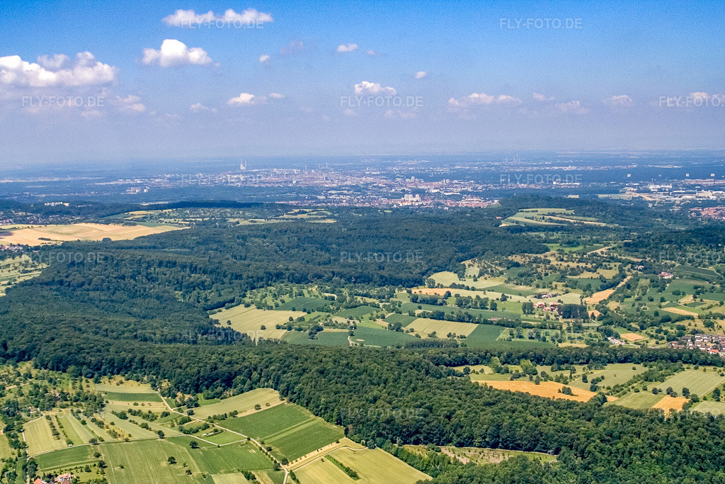 Luftbild: Söllingen, nach W im Ortsteil Söllingen in Pfinztal im Bundesland Baden-Württemberg in Deutschland. Foto: IMG_3282.jpg vom 01.07.2006 durch Werner Riehm/FLY-FOTO.de