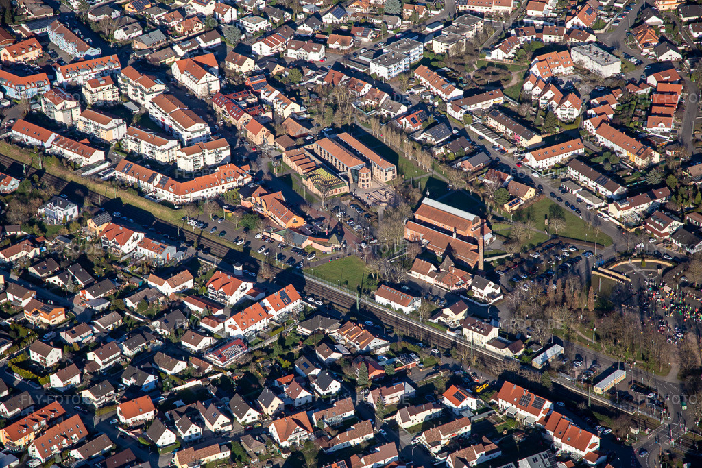 Luftbild: Ziegeleimuseum in Jockgrim im Bundesland Rheinland-Pfalz in Deutschland. Foto: IMG_135945.jpg vom 21.02.2023 durch Werner Riehm/FLY-FOTO.de