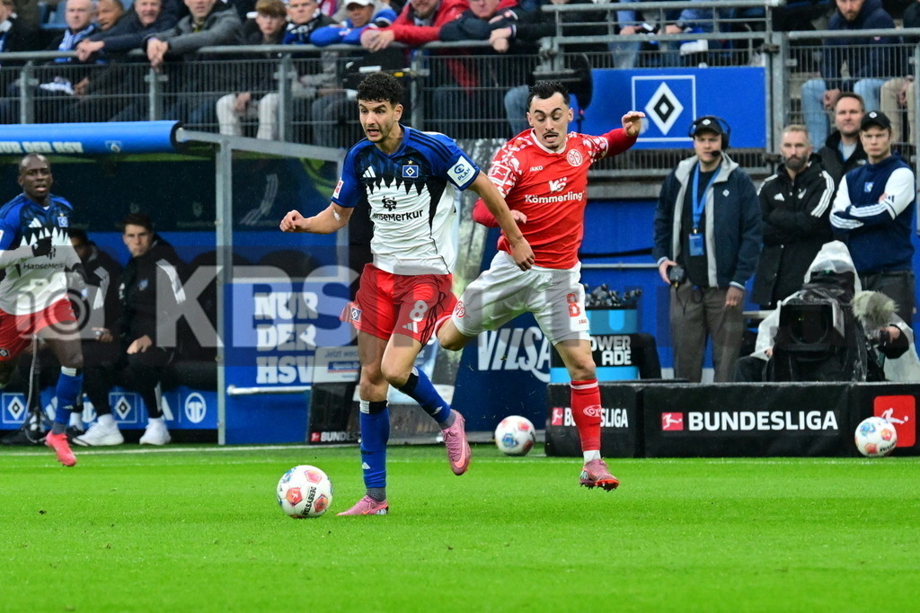 KBS Picture_HSV-Mainz05_034 | v.l. Elfadli Daniel (HSV) , Nebel Paul (1.FSV Mainz05) ,Sportplatz :  Volksparkstadion, - Realisiert mit Pictrs.com
