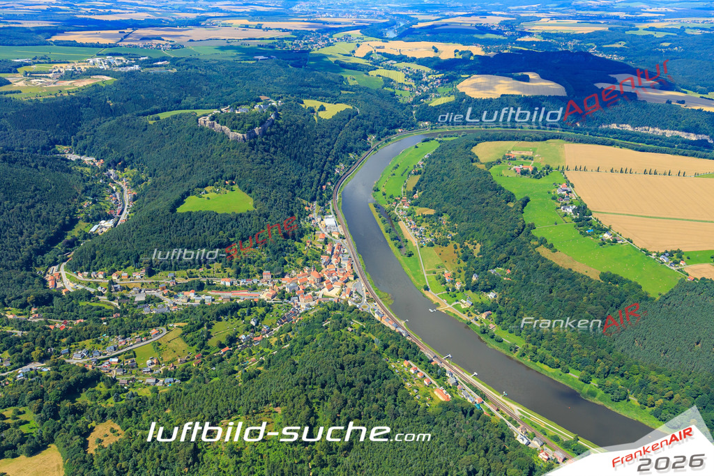 Luftbild von  Koenigstein - Luftaufnahme wurde 2016 von https://frankenair.de mittels Flugzeug (keine Drohne) erstellt - die Geschenkidee