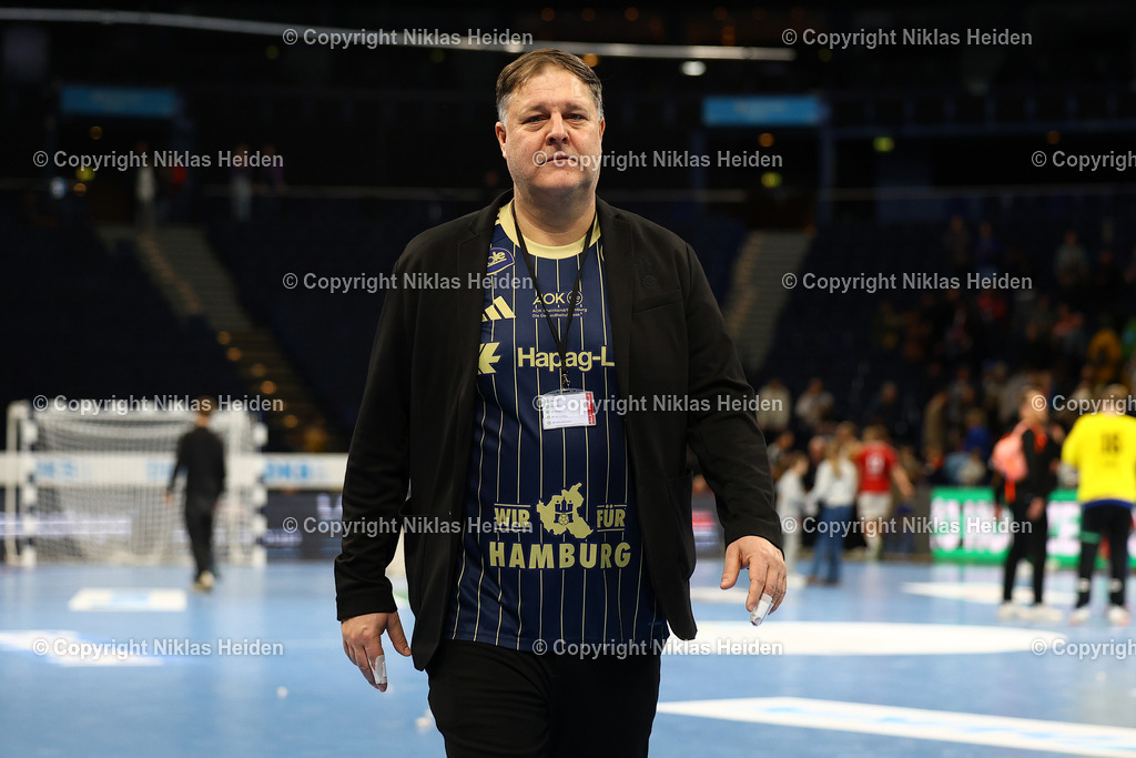 NH_HSVHamburg_MTMelsungen_HandballBundesliga_22022026 | Philipp J. Müller (Aufsichtsrat, Handball Sport Verein Hamburg)Handball I Herren I Bundesliga (Daikin HBL) I Saison 2025-2026 I 22. Spieltag I Handball Sport Verein Hamburg - MT Melsungen I 22.02.2026 I Barclays Arena