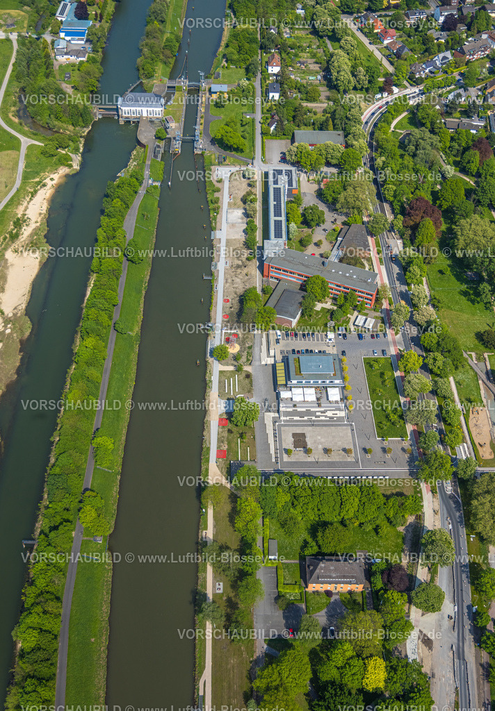 Hamm240506194 | Luftbild, R-Cafe Hamm, Gymnasium Hammonense, Datteln-Hamm-Kanal, Kanalkante, Ruderzentrum, Hamm, Ruhrgebiet, Nordrhein-Westfalen, Deutschland
