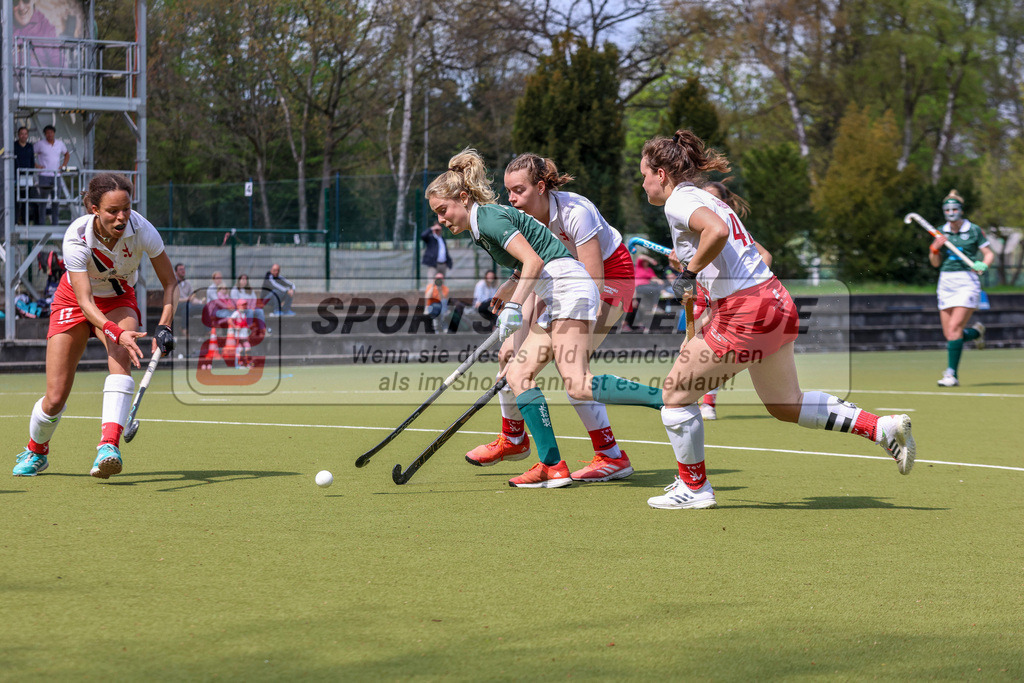 MJ_2023-04-22 - F - HTCU - TSV-53 | Nika Hansen (Uhlenhorst Mülheim #15), Uhlenhorst Mülheim - TSV Mannheim am 22.4.2023 im Waldstadion, Mülheim a. d. Ruhr