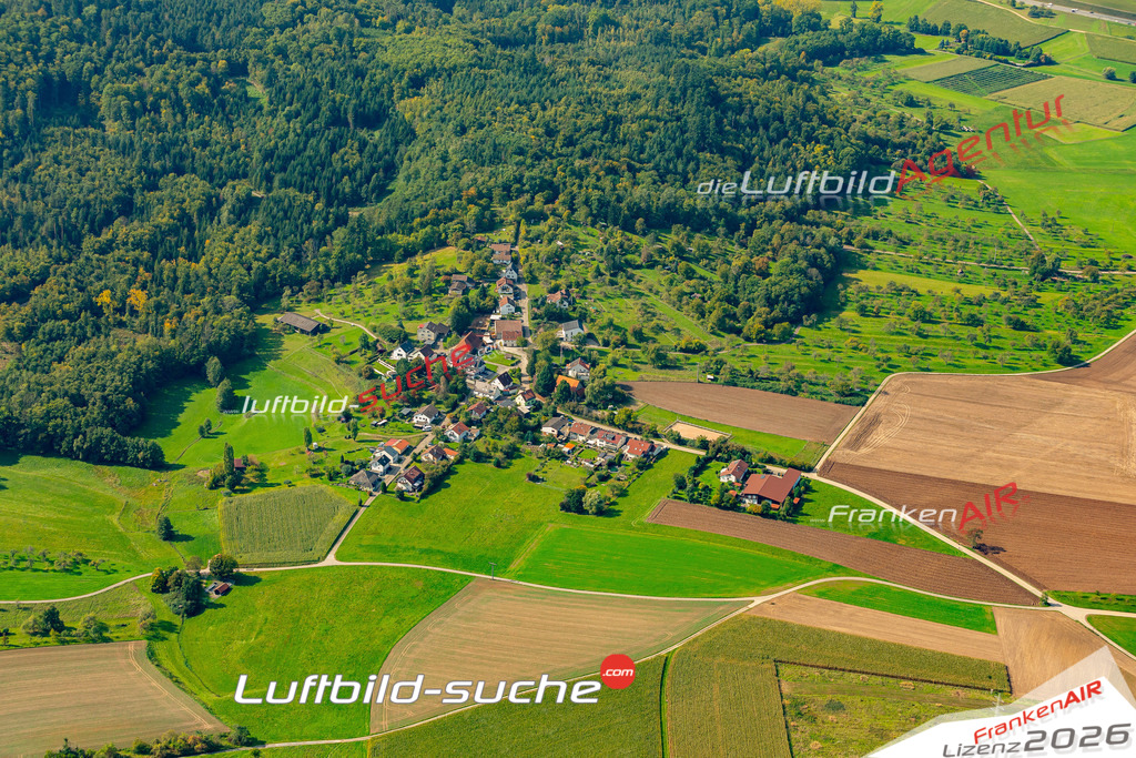 Schöne Luftaufnahme als Geschenk in Horbach Backnang - Die Luftbildaufnahme wurde 2025 vom UL-Flugzeug heraus erstellt ( keine Drohne ) - Hochauflösende Luftaufnahme -Nicht vergleichbar mit Google Maps oder Satelittenbilder- Die Geschenkidee !Mit Lizenz und Bildrechte bestellbar