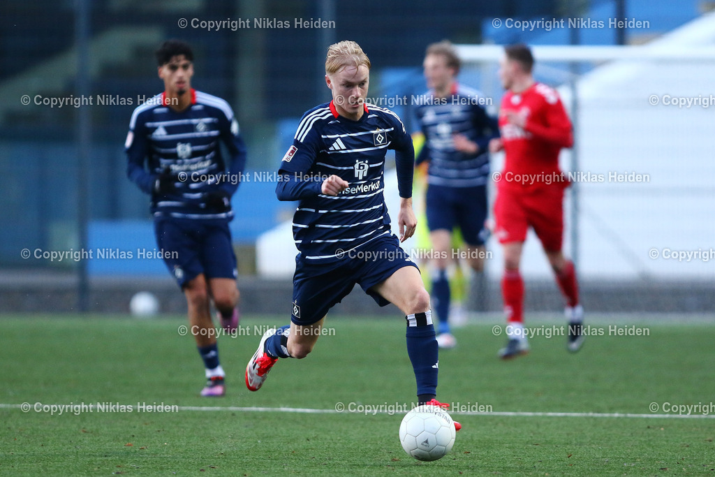 NH_HamburgerSVU21_FCEintrachtNorderstedt_Testspiel_25012025 | #18 Jesse Mikael Kilo (Hamburger SV U21)Fußball I Herren I Testspiel I Saison 2024-2025 I Hamburger SV U21 - FC Eintracht Norderstedt I 25.01.2025 I Alexander-Otto-Akademie