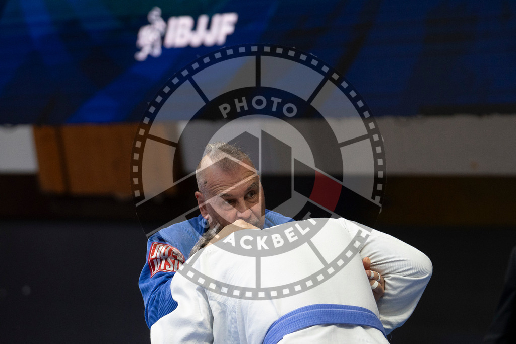 20240122PBB6545 | Fighters compete during the second day of the IBJJF European Championship in Paris, France, on January 22, 2024.