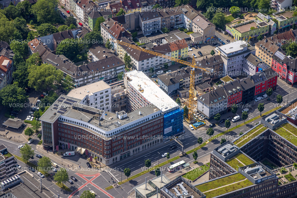 Dortmund240507116 | Luftbild, Baustelle am Hotel Unique Dortmund, Westentor Ecke Rheinische Straße, City, Dortmund, Ruhrgebiet, Nordrhein-Westfalen, Deutschland