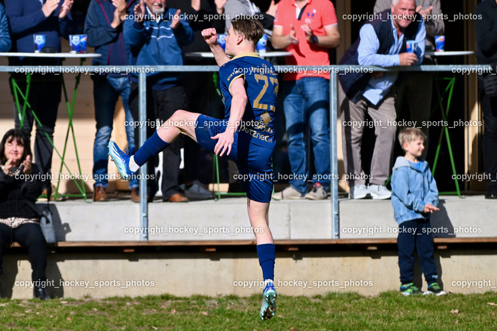 ATUS Velden vs. SPG LASK Amateure OÖ | Jubel #23 Ralph Roman Scheer ATUS Velden, ATUS Velden vs. SPG LASK Amateure OÖ, ATUS Velden vs. SPG LASK Amateure OÖ am 07.03.2026 in Velden (Wald Arena Velden), Austria, (Photo by Bernd Stefan)
