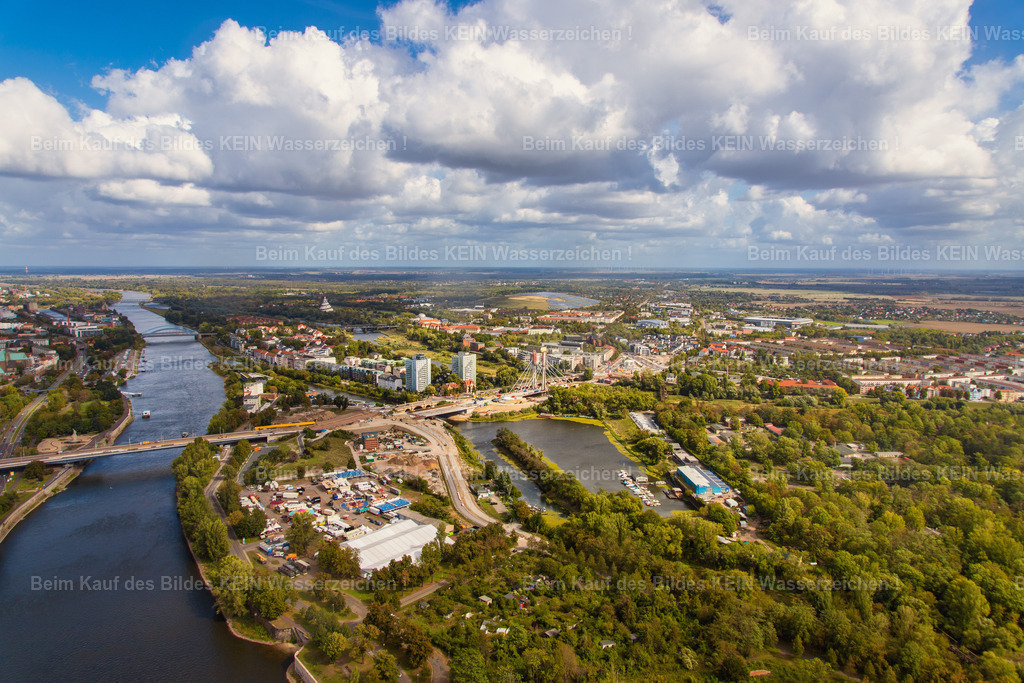 Magdeburg Regenbogen-0889 | Magdeburg Zollhafen und neue Strombrücke - Realisiert mit Pictrs.com