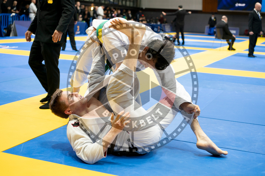 20240124PBB02377 | Fighters compete during the second day of the IBJJF European Championship in Paris, France, on January 24, 2024.