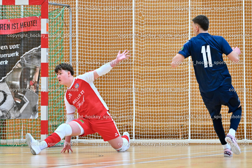 LPSV-Kärnten vs. FUTSAL versli.at Klagenfurt | #1 Armin Ibrahimovic LPSV-Kärnten, #11 Armin Majanovic LPSV-Kärnten, LPSV-Kärnten vs. FUTSAL versli.at Klagenfurt, LPSV-Kärnten vs. FUTSAL versli.at Klagenfurt am 01.02.2026 in Villach (Ballspielhalle St. Martin), Austria, (Photo by Bernd Stefan)