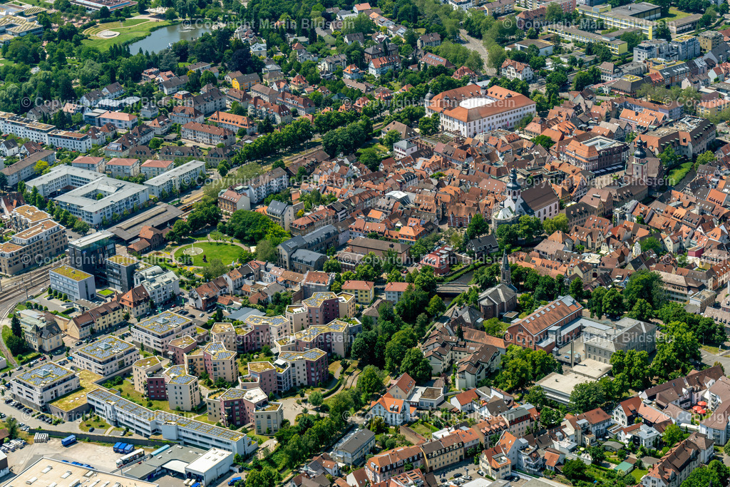 Ettlingen-13 | Bilder Fotos Luftbilder Luftaufnahmen Deutschland Süden Westen Schwarzwald Baden Württemberg  