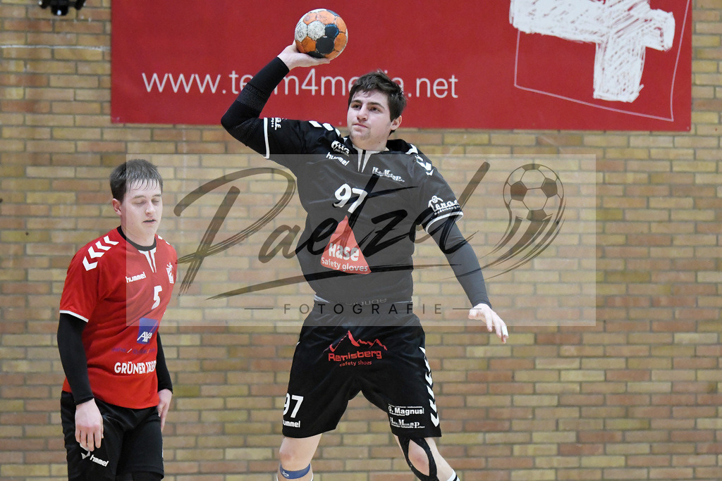 20200125_HSGHGJ_0028 | Handball, Herren:   beim Spiel der Landesliga zwischen HSG Osnabrück vs. HG Jever/Schortens am 25.01.2020 in der OSC-Halle in Osnabrück, Deutschland.(Foto von Nico Paetzel) - Realisiert mit Pictrs.com