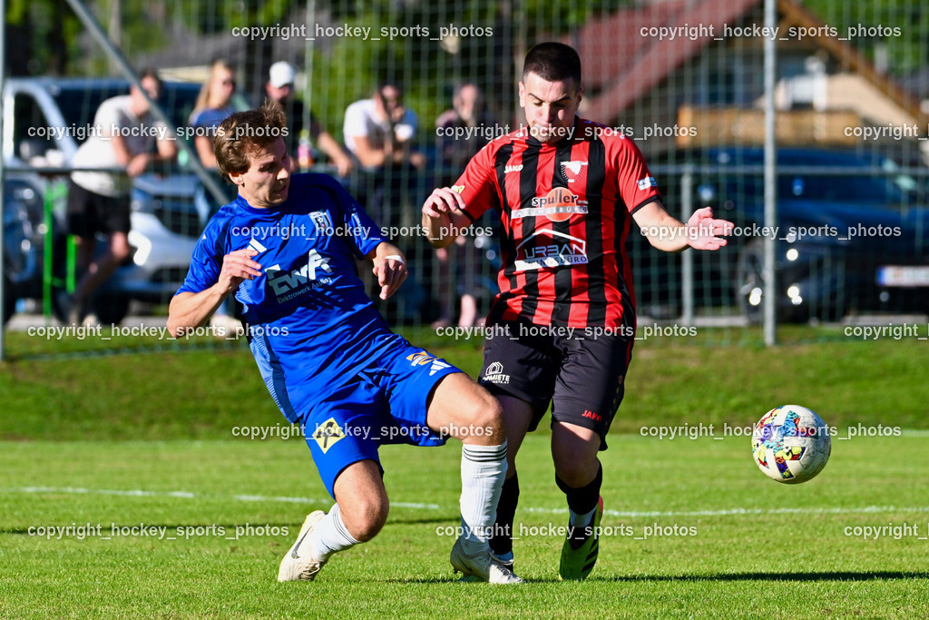 ATUS Nötsch vs. Thal Assling | #7 Florian Michael Huber Thal Assling, #66 Gasper Hozjan ATUS Nötsch, ATUS Nötsch vs. Thal Assling, ATUS Nötsch vs. Thal Assling am 31.08.2025 in Nötsch (Dobratsch Arena), Austria, (Photo by Bernd Stefan)