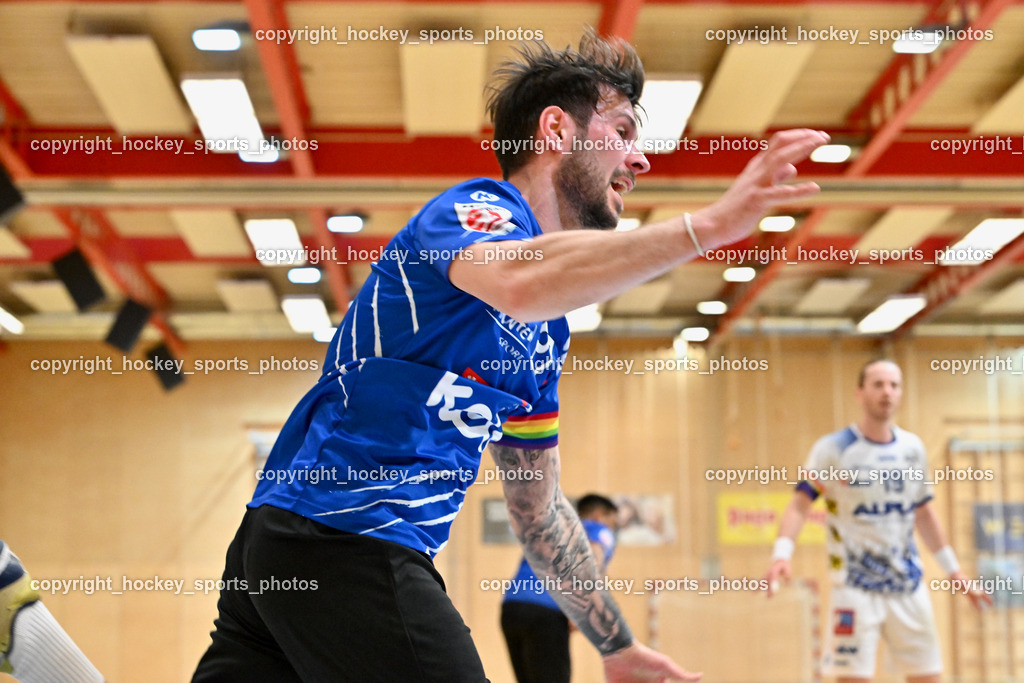 SC Ferlach vs. ALPLA HC Hard | #27 PERNOVSEK Luka SC Ferlach, SC Ferlach vs. ALPLA HC Hard, SC Ferlach vs. ALPLA HC Hard am 05.04.2025 in Ferlach (Ballspielhalle Ferlach), Austria, (Photo by Bernd Stefan)
