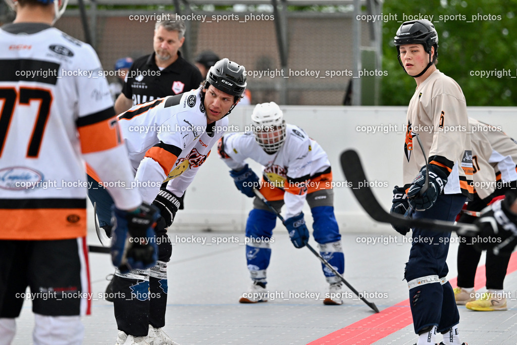 Carinthian Team Zehenthof vs. Ultras Spittal | #5 Gratzer Julian Spittal Ultras, #91 Bruckner Patrick Carinthian Team Zehenthof, Carinthian Team Zehenthof vs. Ultras Spittal, Carinthian Team Zehenthof vs. Ultras Spittal am 10.05.2026 in Villach (Alpen Arena ), Austria, (Photo by Bernd Stefan)