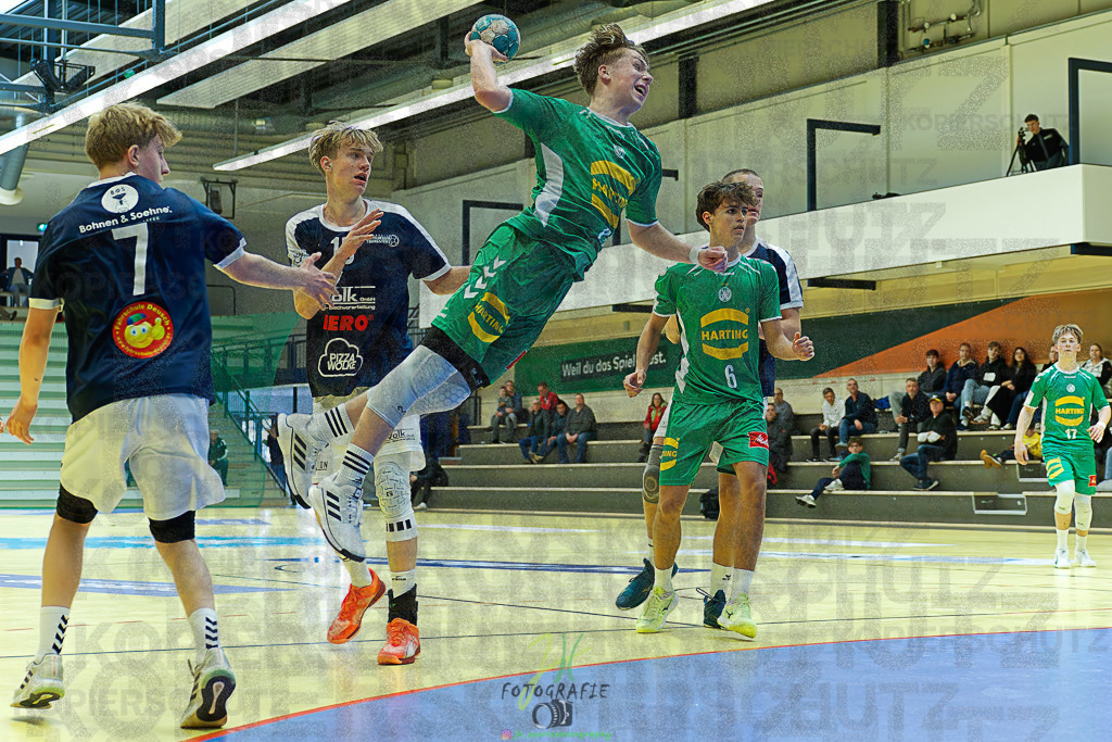 mJB Pokalrunde dt. Meisterschaft, TV Hüttenberg - TSV GWD Minden | mJB Pokalrunde dt. Meisterschaft, TV Hüttenberg - TSV GWD Minden am 15.03.2025 in Münchholzhausen (Sporthalle Münchholzhausen)Photo © 2025 - Jörg Heinrich - Realisiert mit Pictrs.com