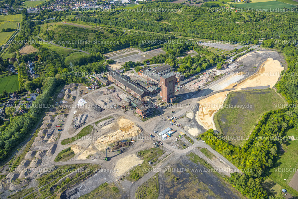 Hamm250500917 | Luftbild, Hammerkopfturm auf dem Bergwerk Ost Heinrich Robert Gelände, Stadtbezirk Pelkum, Hamm, Ruhrgebiet, Nordrhein-Westfalen, Deutschland