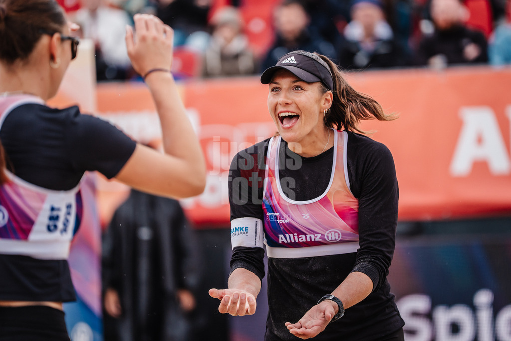 Beachvolleyball | Frauen | Allianz German Beach Tour 2025 | Tourstop Bremen | 15.06.2025 | Leonie Klinke jubelt