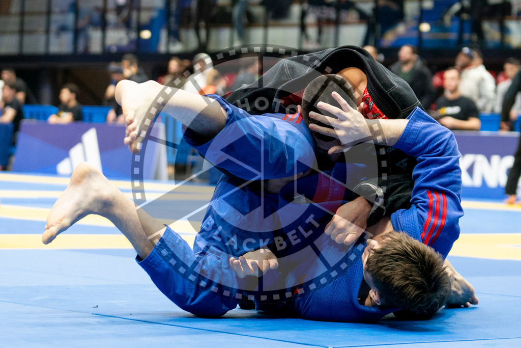 20240124PBB00394 | Fighters compete during the second day of the IBJJF European Championship in Paris, France, on January 24, 2024.