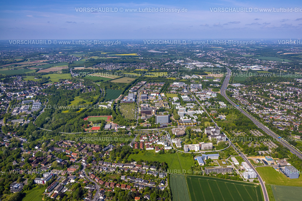 Dortmund230504277 | Luftbild, TU Technische Universität Dortmund, Technologiezentrum (TZDO), Autobahn A40, Blick nach Do.-Kley, Eichlinghofen, Dortmund, Ruhrgebiet, Nordrhein-Westfalen, Deutschland