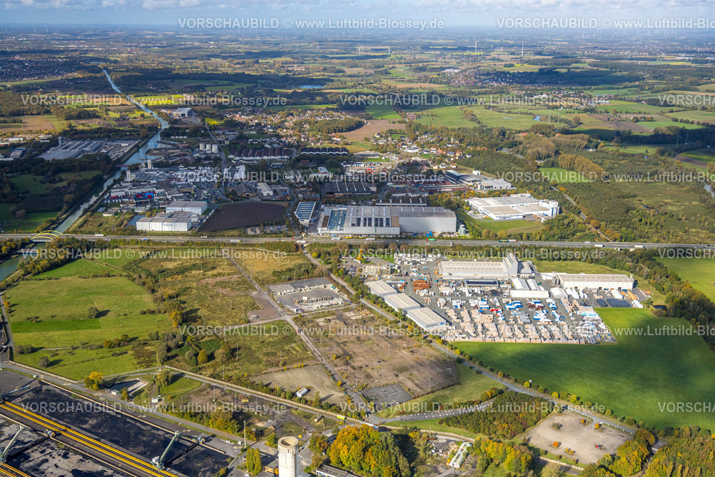 Hamm241008280 | Luftbild, Funke Kunststoffe und Gewerbegebiet Siegenbeckstraße, Uentrop, Hamm, Ruhrgebiet, Nordrhein-Westfalen, Deutschland